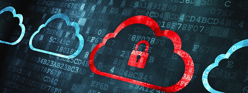 A cloud with a padlock indicating the security and transparency of customer data collection.